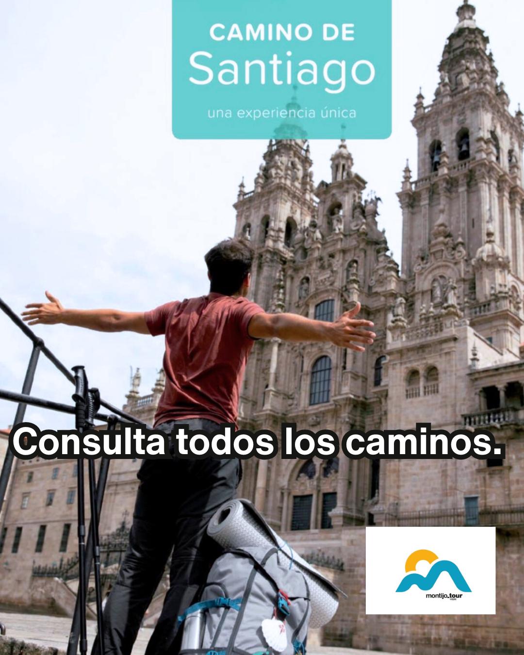 En Montijo Tour tenemos disponibles paquetes para 𝐓𝐎𝐃𝐎𝐒 𝐥𝐨𝐬 𝐂𝐚𝐦𝐢𝐧𝐨𝐬 (Francés, Portugués, Primitivo, del Norte, Inglés, Vía de la Plata, Finisterre… y más).<br />
📌 Consúltanos y te enviamos el folleto con itinerarios, fechas de salida y precios según el camino que elijas.</p>
<p>📲 Pídelo por WhatsApp aquí 👉 https://wa.me/34663013518<br />
📞 924 459 243 - 📱 663 013 518 | ✉️ info@montijotour.com | 🌐 www.montijotour.com<br />
🕖 L-V 09:00–20:00 | S-D urgencias 663 013518</p>
<p>#MontijoTour #CaminoDeSantiago #CeneTravel #Peregrinación #TurismoActivo #ViajesOrganizados #ViajarEsVivir #Extremadura #Badajoz #Montijo #montijoportugal
