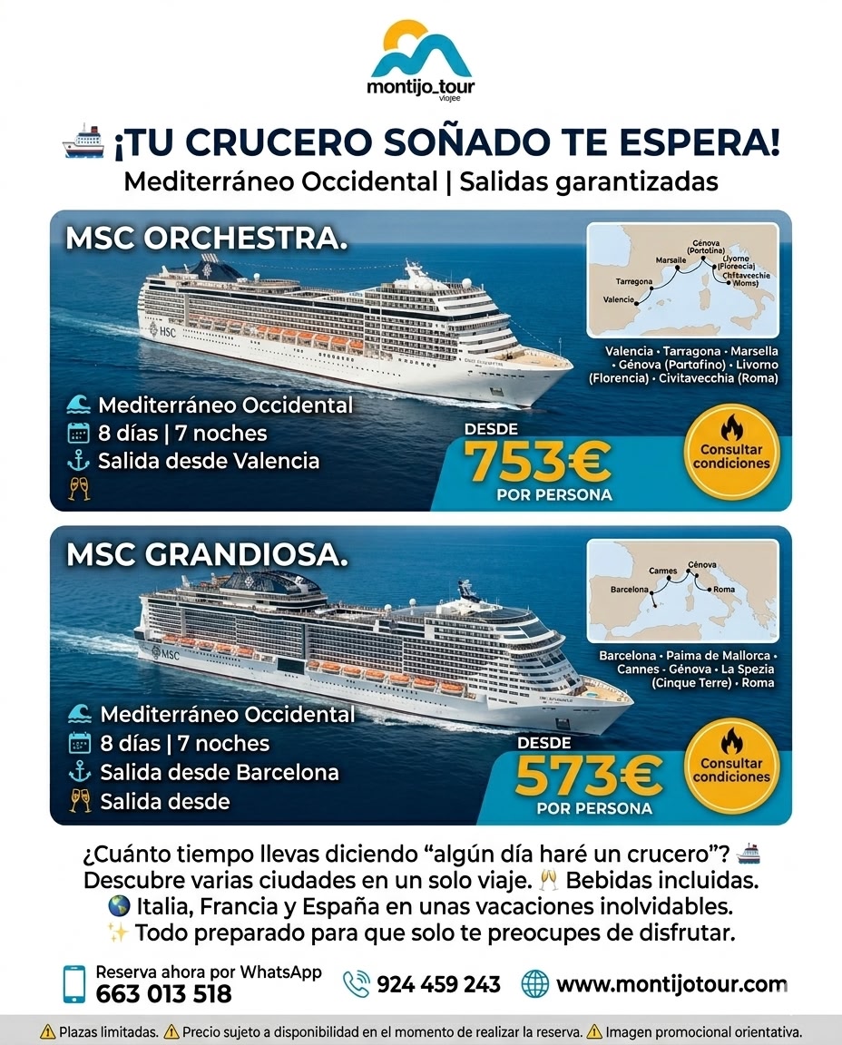 CRUCEROS, MEDITERRANEO, 7 NOCHES