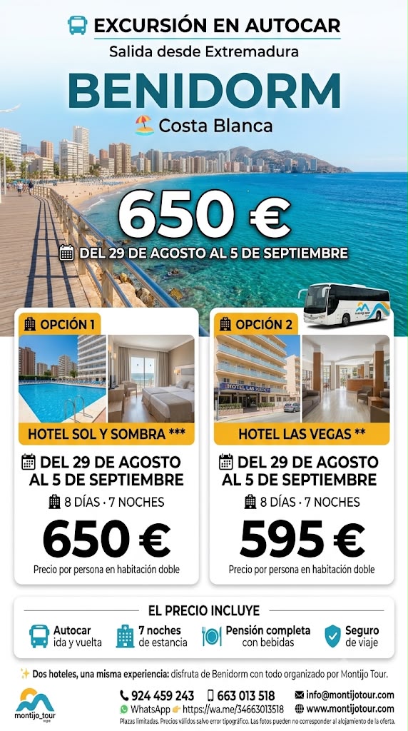 Benidorm, Agosto, SEptiembre, playa, pension completa