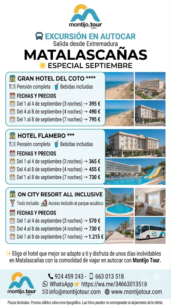 Matalascañas, SEptiembre, con Autobus,