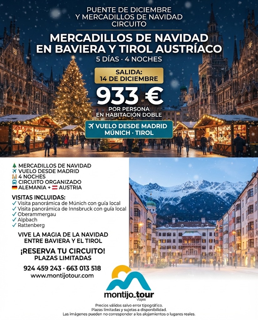 Mercadillo Navidad Baviera y Tirol Austriaco