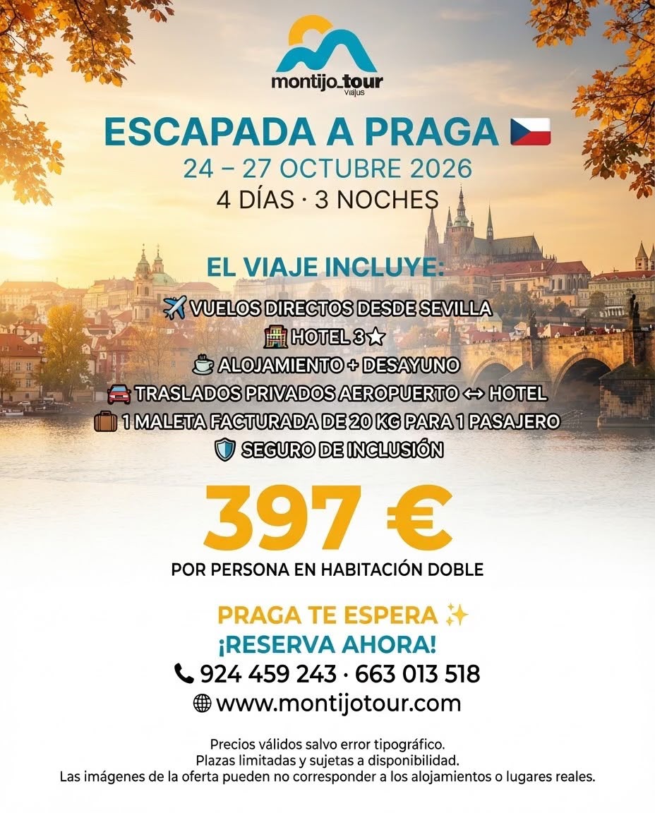 Praga, Octubre, 3 noches