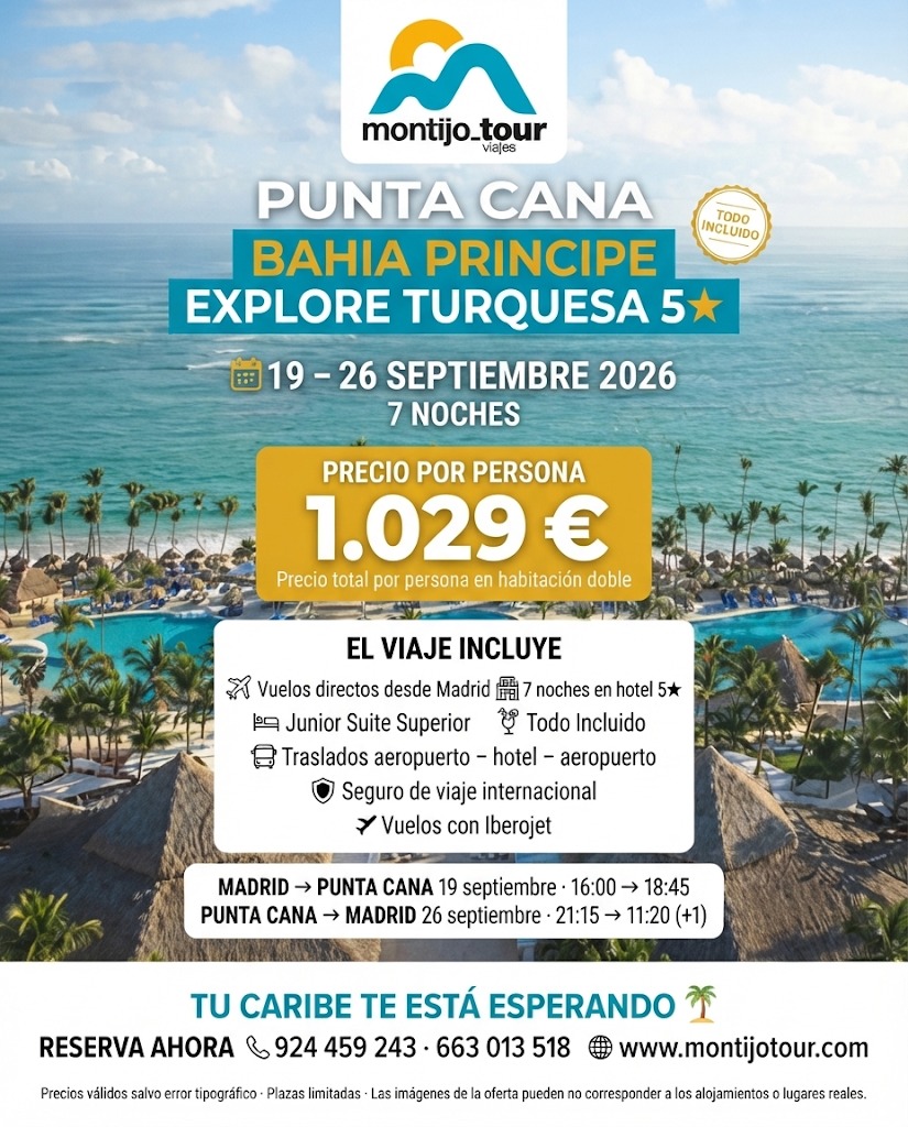 Punta Cana, Octubre, desde Madrid, todo incluido