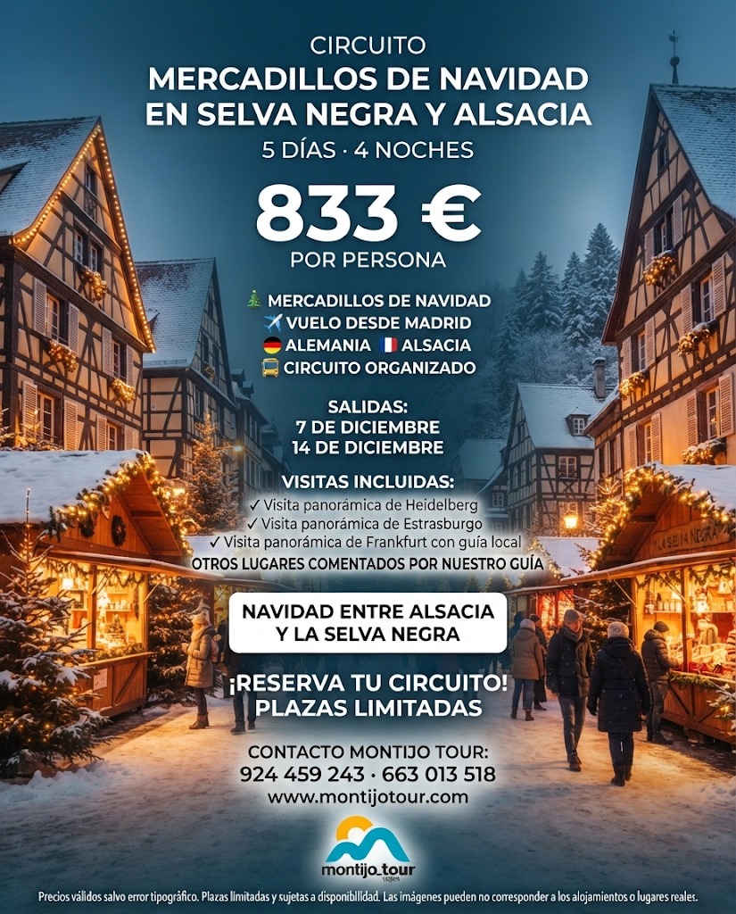 mercadillo Navidad Selva Negra y Alsacia, Diciembre