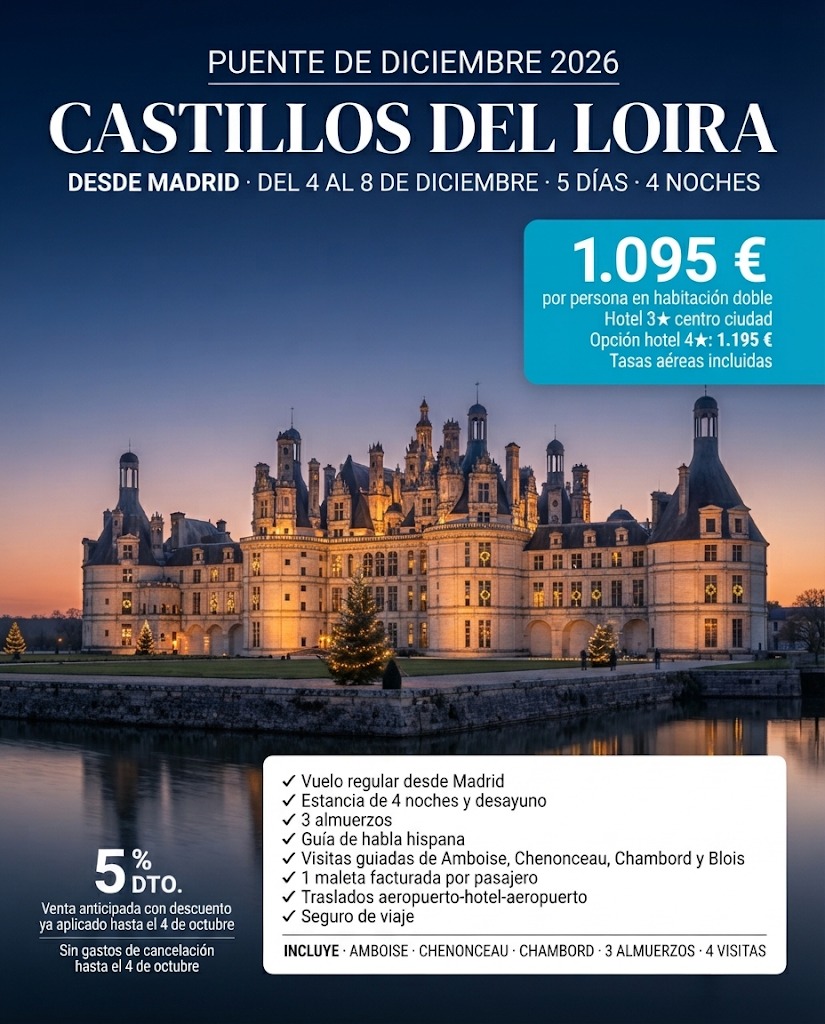 Castillos de Loira, Puente Diciembre, Europa