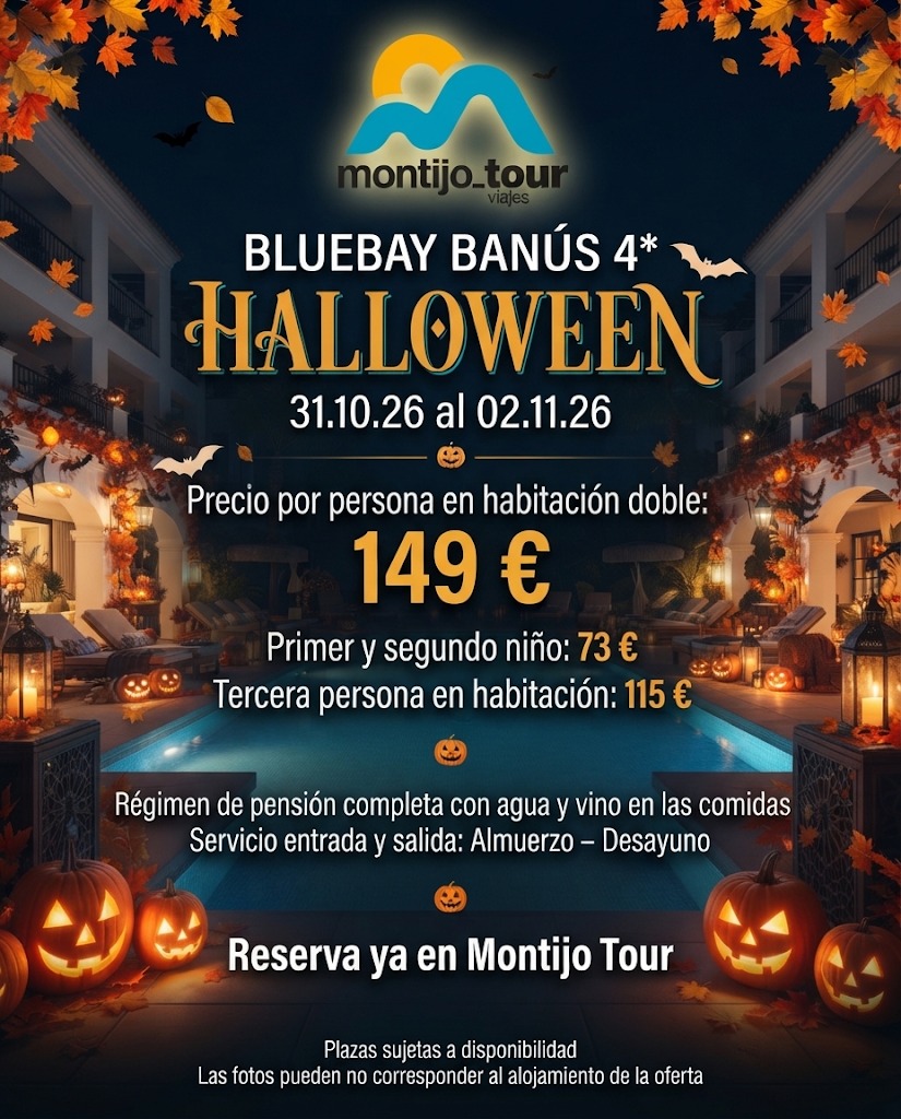 Halloween, Playa, Bluebay, pension completa
