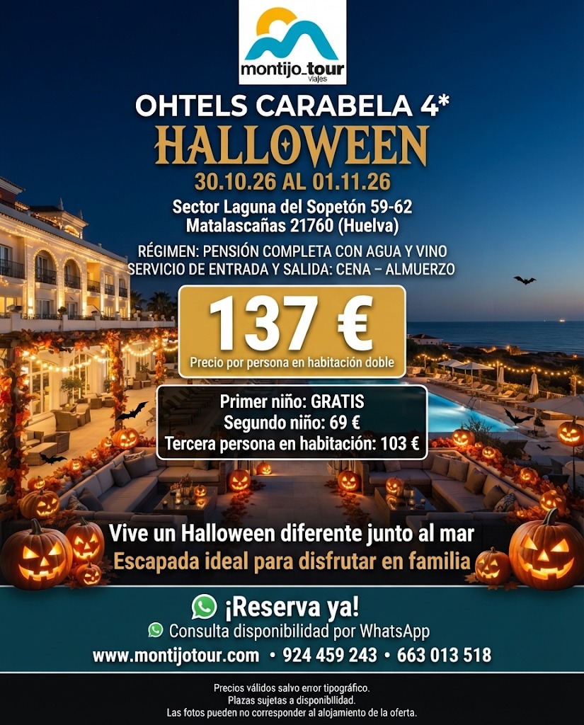 Halloween, Playa, matalascañas, Carabela