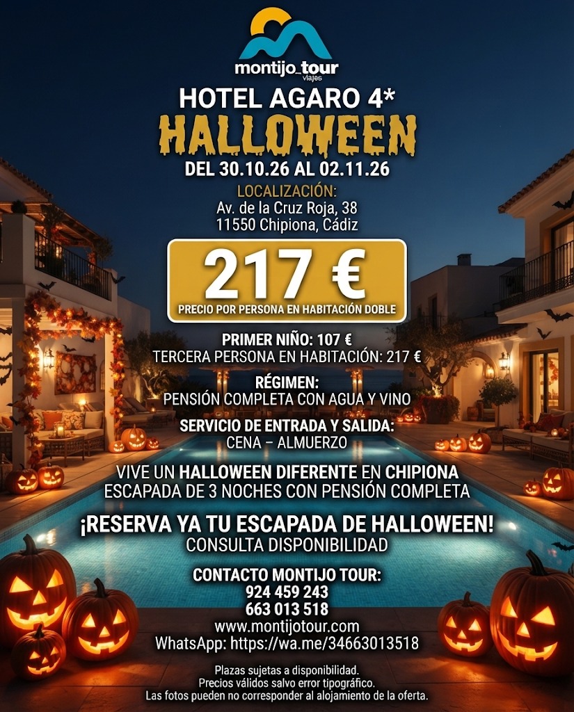 Halloween, playa, Chipiona, pension completa