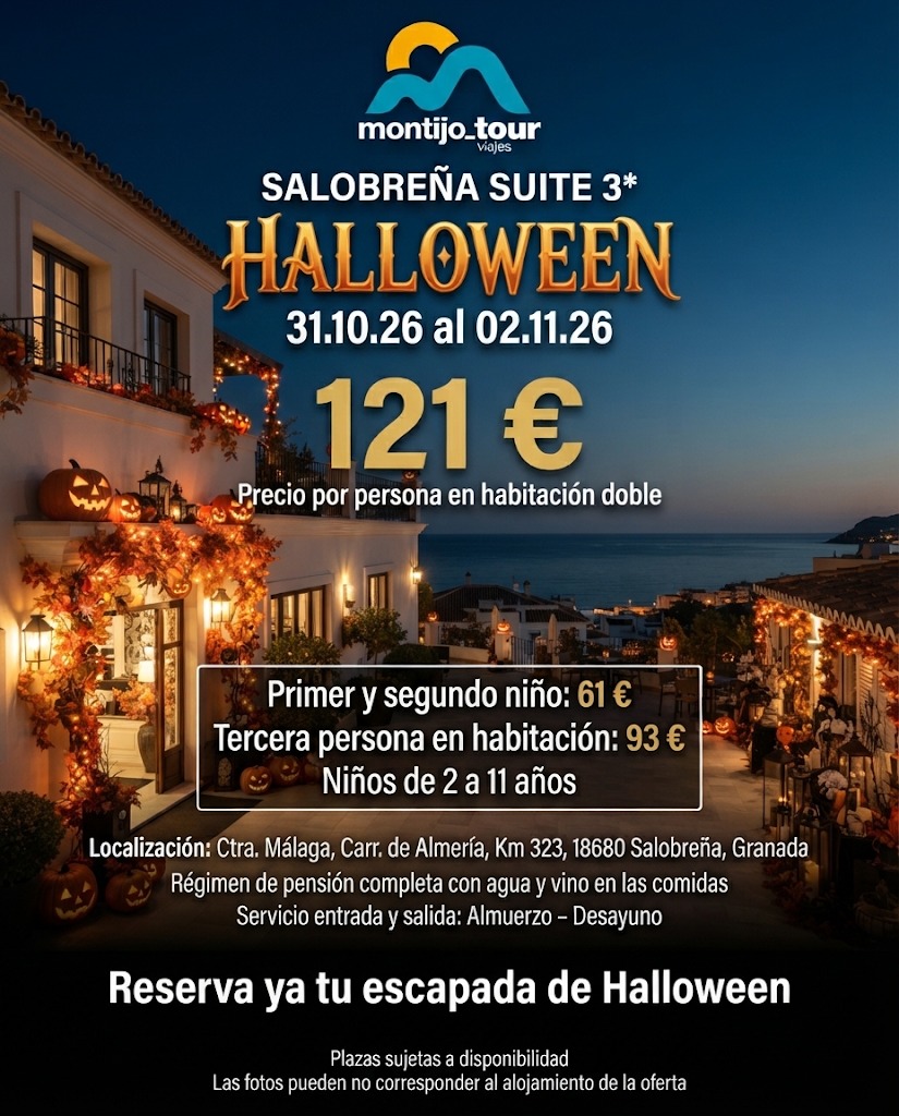 Halloween, playa, Salobreña, pension completa