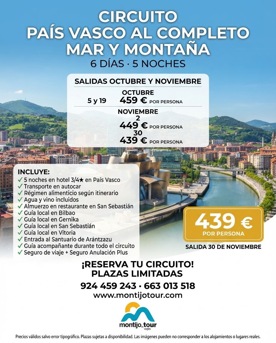 Pais Vasco Francés, y San Sebastian, octubre y noviembre