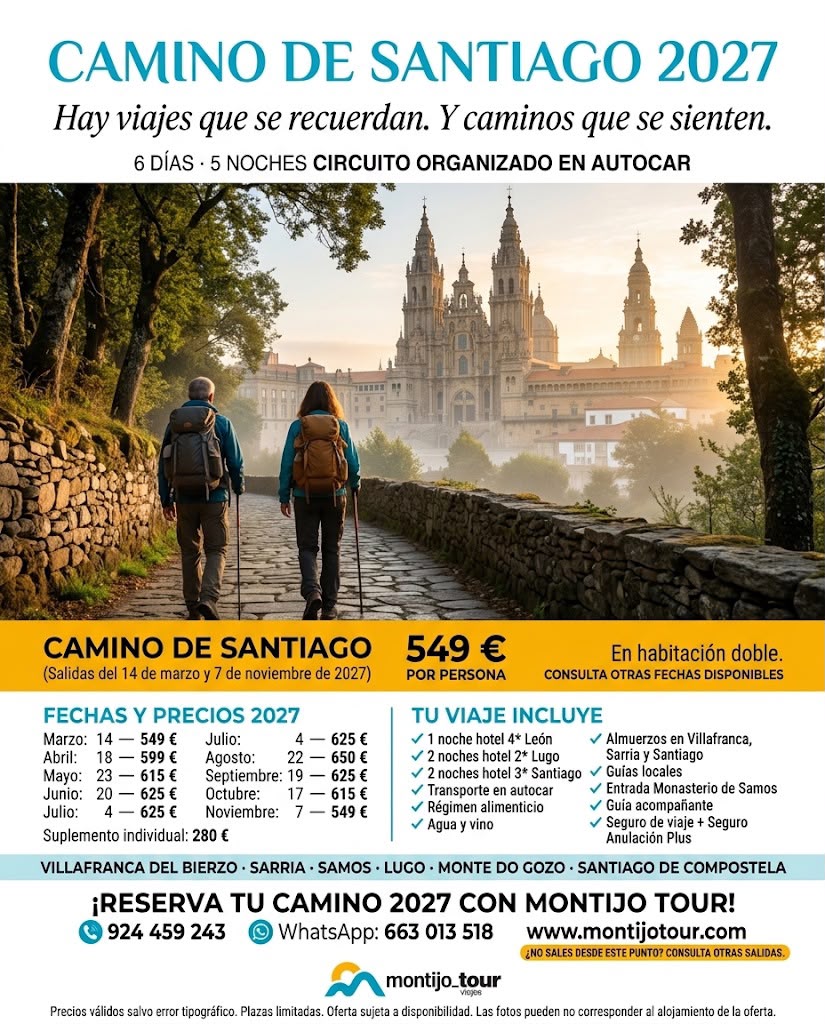 Camino de Santiago, año 2027
