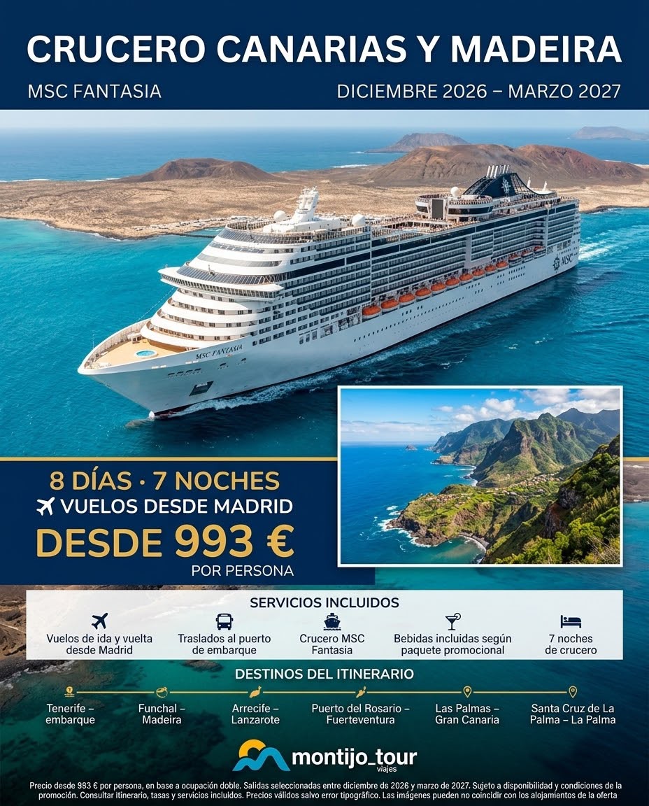 Crucero Canarias y Madeira, de dic