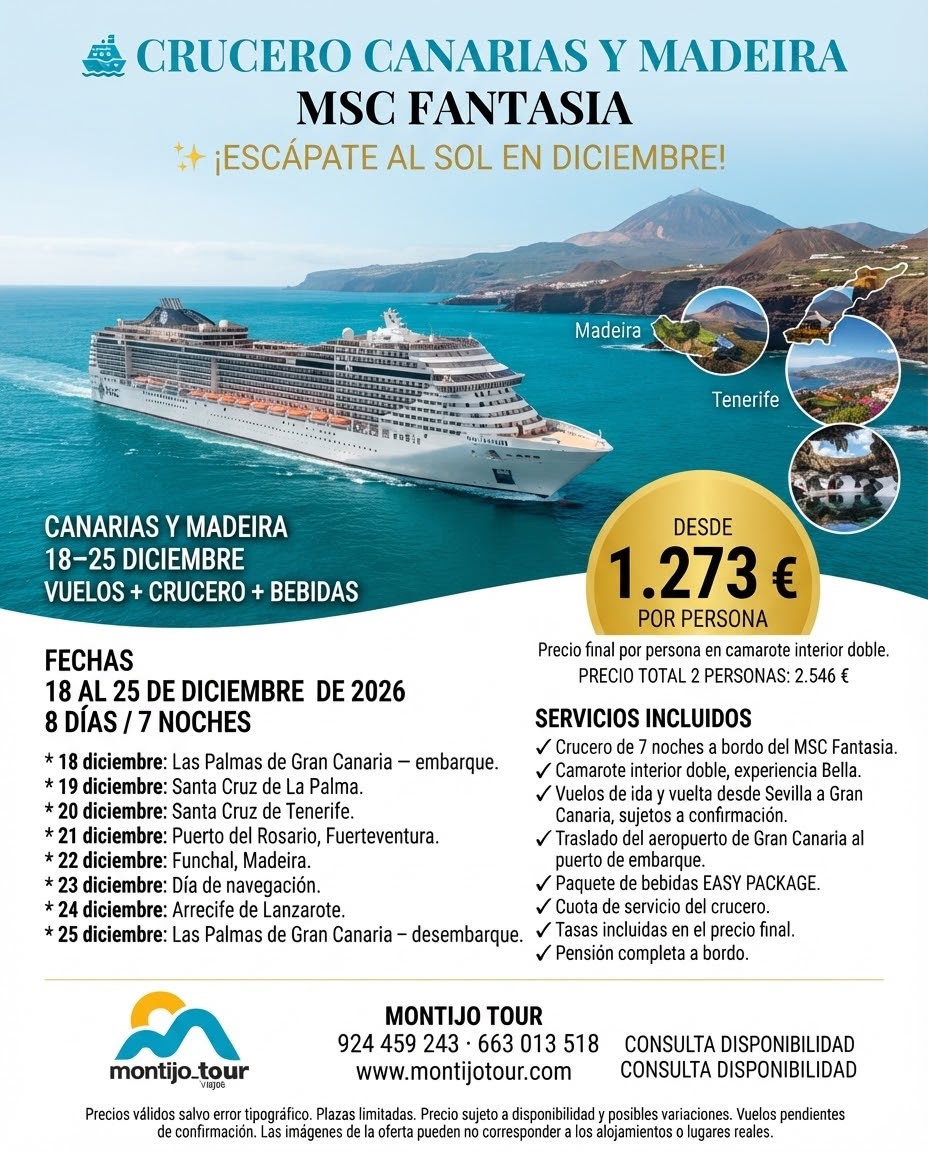 Crucero, Diciembre