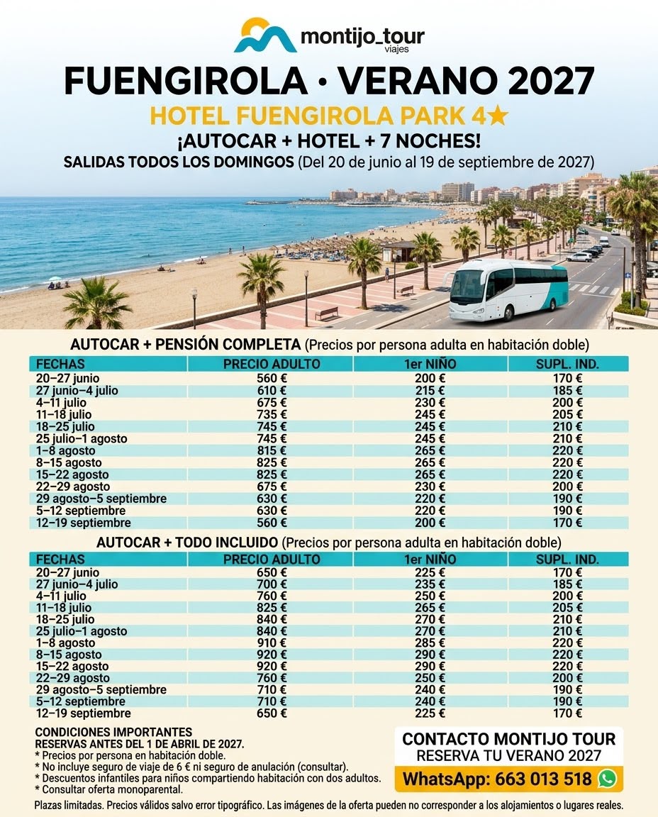 Fuengirola, Verano 2027, Autocar,