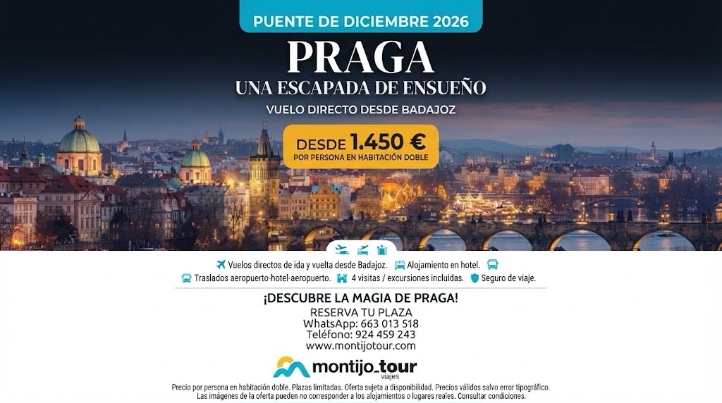 Praga, puente Diciembre, Vuelos y todo